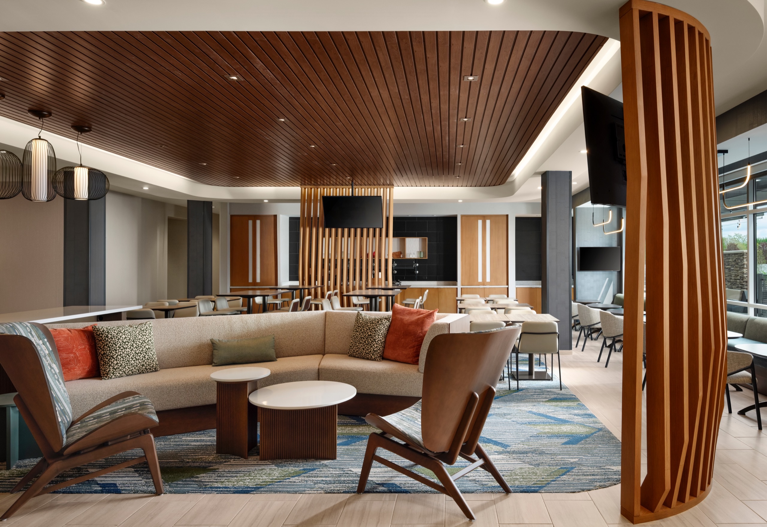 Seva Hospitality lobby — warm and welcoming